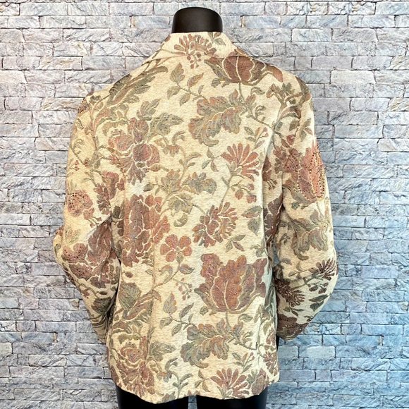 Alfred Dunner Ventage Floral Blazer - Picture 4 of 7